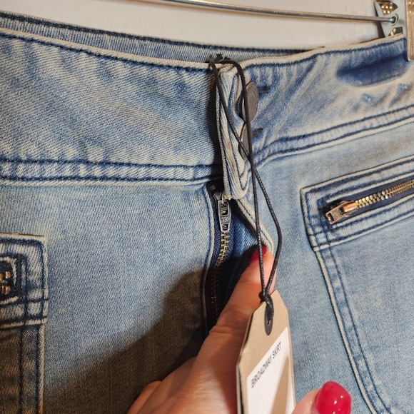 NWT Prana Stretch Denim Dusted Blue Broadway Jean Skirt Women's Size 4 - Picture 6 of 14